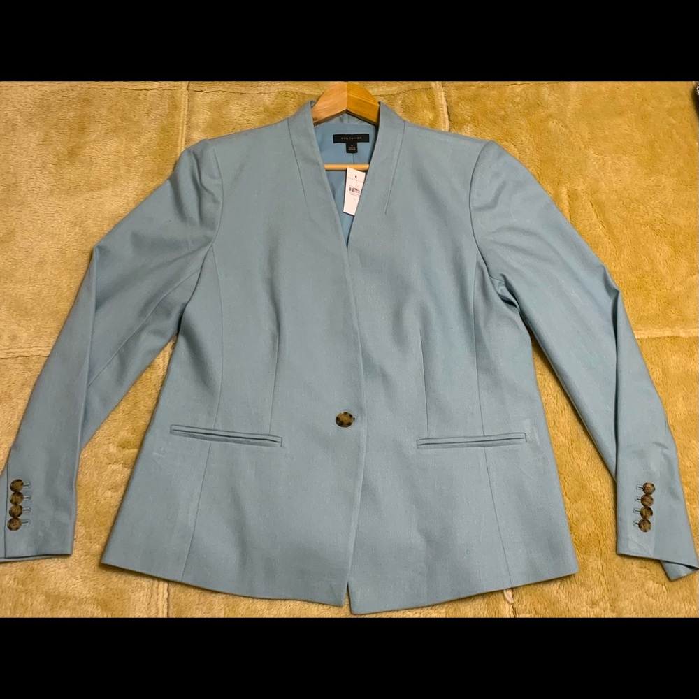 NWT Ann Taylor Blue Blazer- Size 14